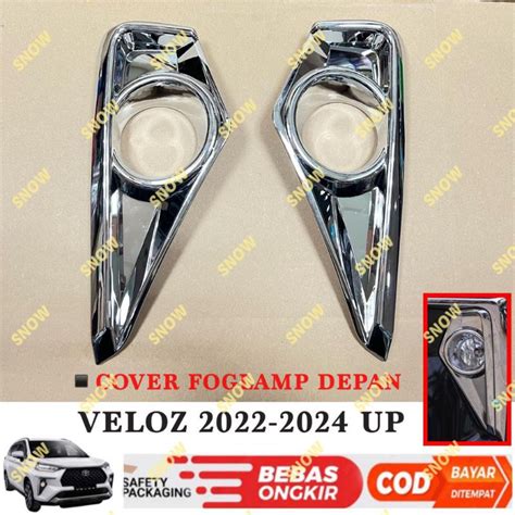 Jual Foglamp Cover Fog Lamp Veloz Up Chrome Shopee