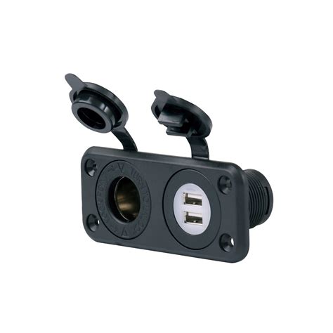 DUAL USB PORT 12V OUTLET COMBO Dixielectricar