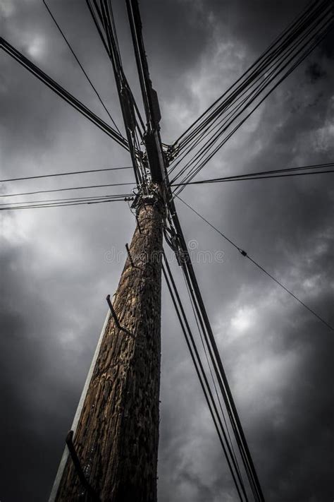 Electric Pole Stock Photo Image Of Comprehensive Cable