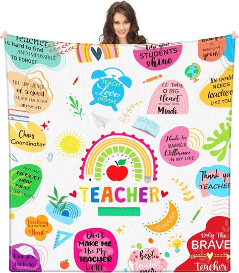 Wovweave Best Teacher Ts For Women Teacher Appreciation Ts Teacher Blanket