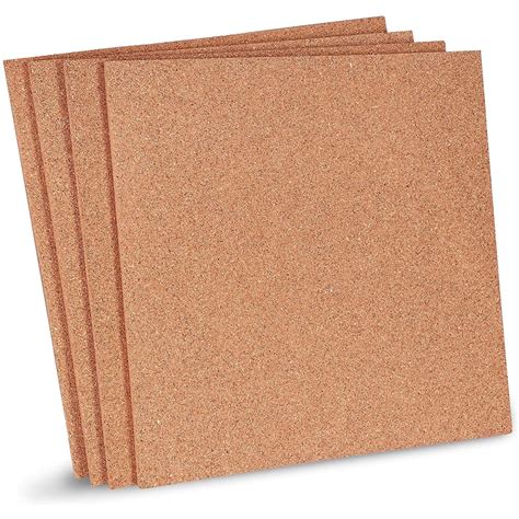 Pack Cork Board Tiles Inch Natural Square Cork Board Tiles For