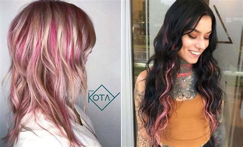 21 Chic Ways to Wear Pink Highlights This Season - StayGlam