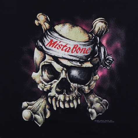 1989 Great White Mista Bone Tour Shirt Wyco Vintage