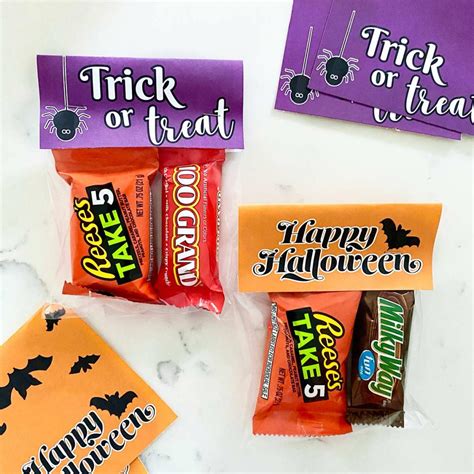 DIY Halloween Treat Bags with Free Printable - Weekend Craft