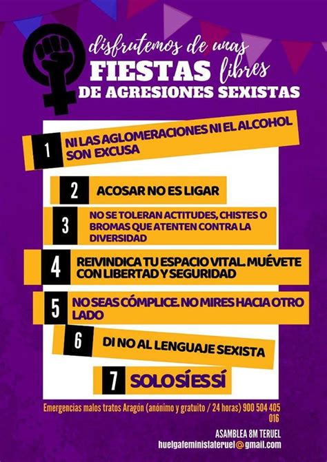 Disfrutemos De Unas Fiestas Libres De Agresiones Sexistas Educaci N