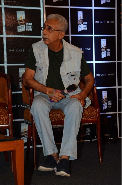 Naseeruddin Shah At Media Interaction And Screening Of Short Film Interior Cafe Night In Mumbai