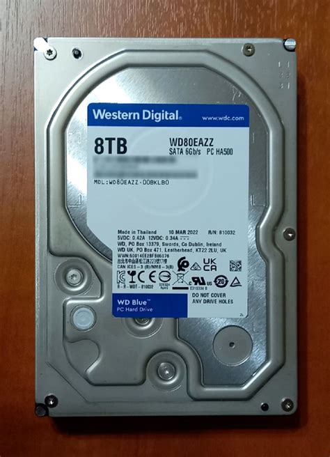 Жесткий диск 3 5 Western Digital WD Blue 8 ТБ SATA III 128Mb 5640rpm