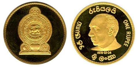 Rupee President Jayewardene Sri Lanka Date Numista