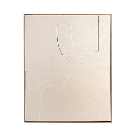 Tableau En Toile Blanc Cassé 80x5x100 Cm Leroy Merlin