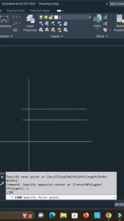 Autocad In 60s 01 How To Create Lines And Polylines In Autocad