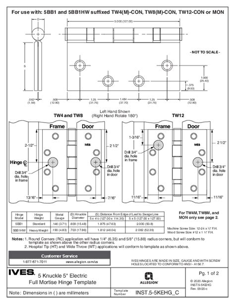 Ives Bb And Bb Hw Suffixed Tw M Con Concealed Electric Hinges