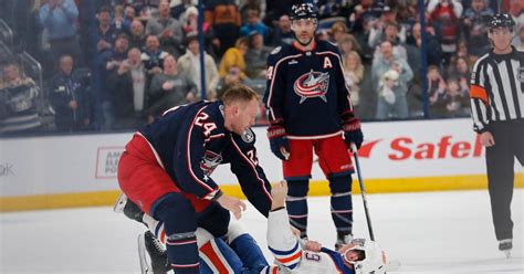 Blue Jackets Strike Early To Upset Visiting Edmonton The Hockey News