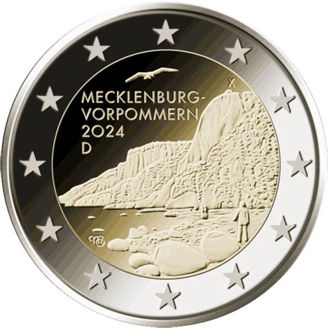 2 Euro Mecklenburg Vorpommern Deutschland 2024 Muenzen Eu