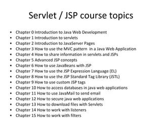 Servlet JSP Course Chapter 2 Introduction To JavaServer Pages JSP PPT