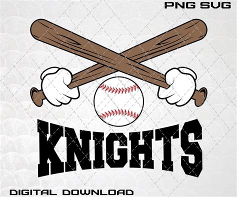 Knights Baseball Svg Knights Softball Svg Etsy