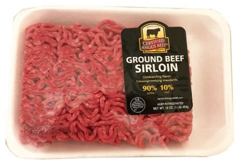 Certified Angus Beef Ground Sirloin Lb Fred Meyer