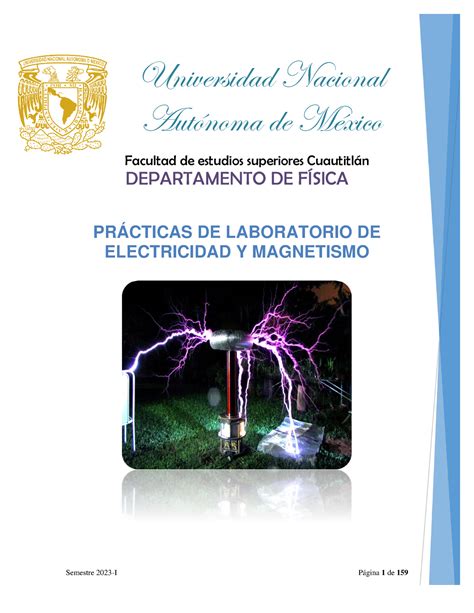 Manual de practicas de Electricidad y magnetismo 2023 1 1 1 Título