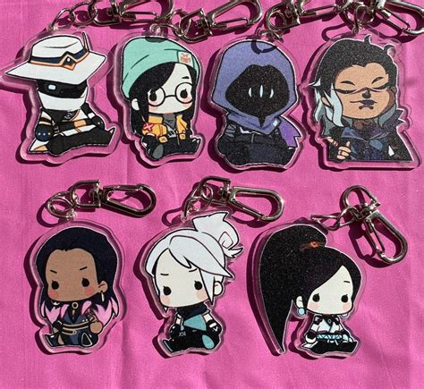 Valorant Chibi Acrylic Keychains And Bag Decoration Charms Etsy UK