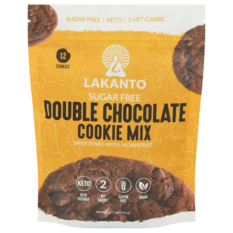 Lakanto Sugar Free Double Chocolate Cookie Mix 6 77 Oz 6 77 Oz Shipt