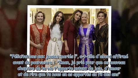 Rania De Jordanie Sublime Au Mariage De Sa Fille Iman D Couvrez Les