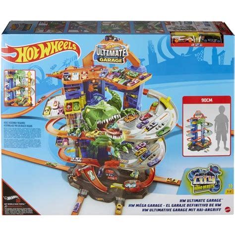 Parkirna garaža Hot Wheels Megacity z igralno zgradbo T Rex GJL Enaa