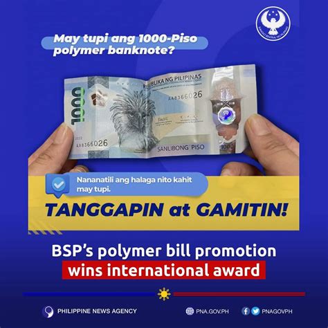 Philippine News Agency On Twitter The Bangkosentral S Campaign For The Php1 000 Polymer Bill