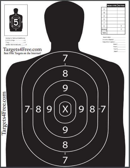 Free Printable Target Shooting Targets