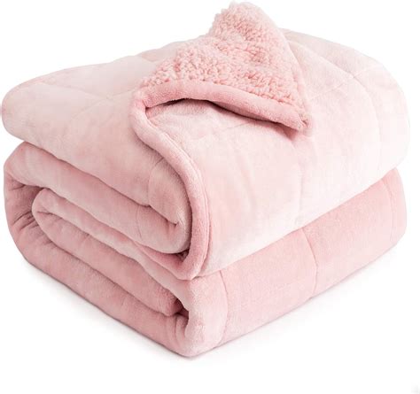 Amazon Cottonblue Weighted Blanket Lbs X Inches Pink