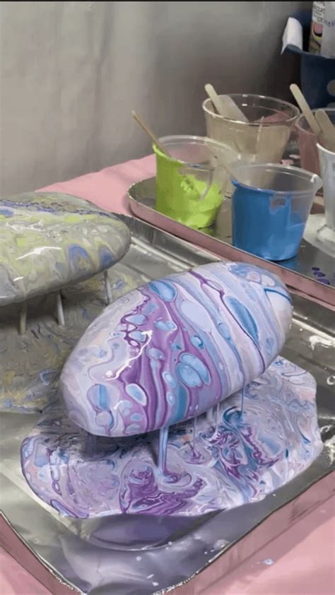 How To Do Your First Acrylic Pour On Rocks Artofit