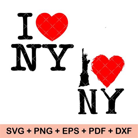 I Love New York I Love NY Svg I Love NYC Svg New York Svg Etsy