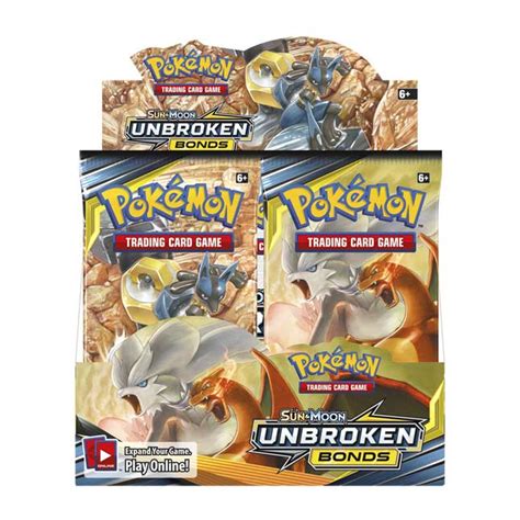 Pokémon TCG Sun Moon Unbroken Bonds Booster Display Box 36 Packs