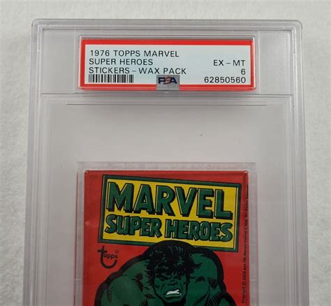 Rare Topps Marvel Super Heroes Hulk Stickers Unopened Sealed Pack