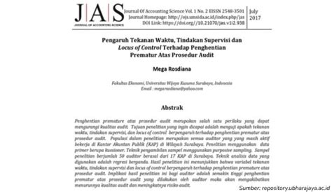 12 Contoh Jurnal Ilmiah Nasional Dan Internasional Terakreditasi