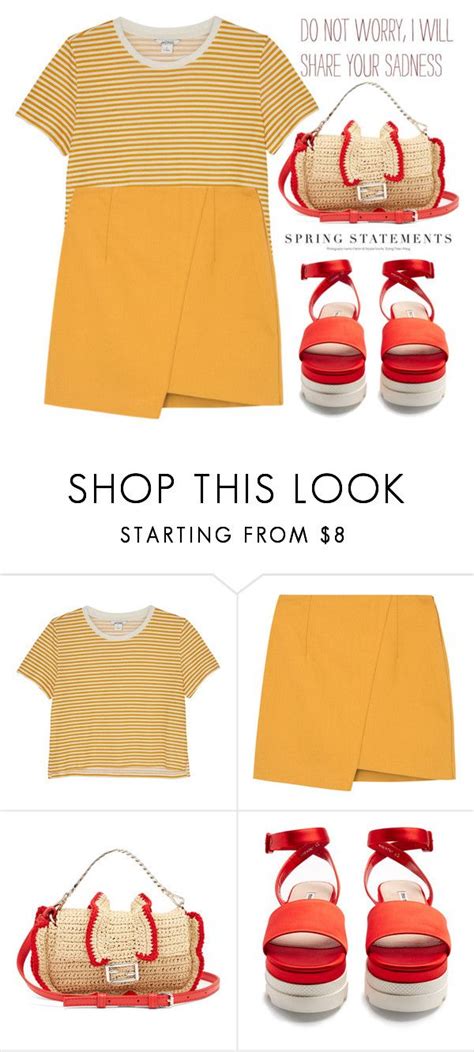 Marigold Striped Mini Skirt Outfit