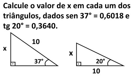 Calcule X Em Cada Um Dos Triângulos Retângulos REVOEDUCA