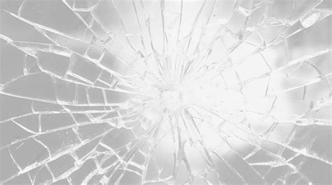 Realistic Cracked Glass Texture Broken Glass Background With Isolated Cracked Window Effect