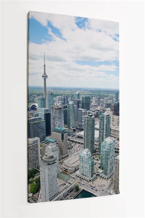 Obraz Na P Tnie Homeprint Panorama Miasta Toronto Widok Z Lotu Ptaka