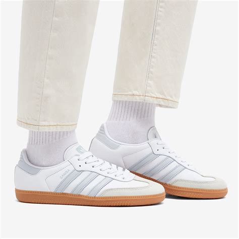 Adidas Samba Og Ftwr White Halo Blue And Off White End