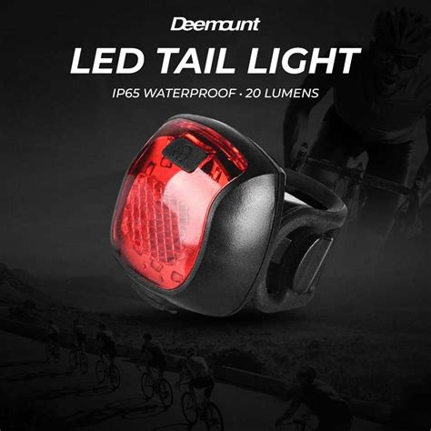 Jual Deemount Lampu Belakang Sepeda Led Tail Light Waterproof