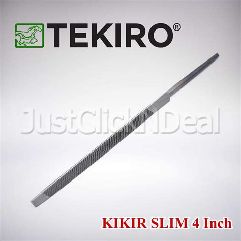 Jual Tekiro Kikir Slim 4 Inch Segitiga Besi Kayu Files Taper Saw