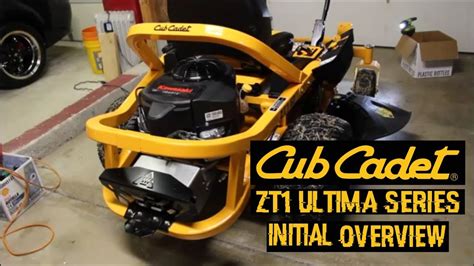 Cub Cadet Zt1 Ultima Series Initial Overview Youtube