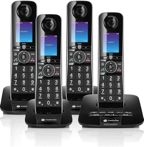 Motorola Voice D8714 Cordless Phone System W4 Digital