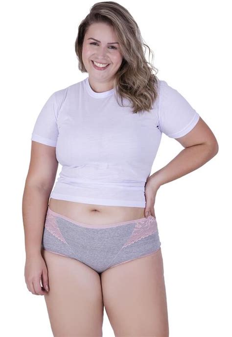 Calcinha Mimo Plus Size Algodão Concept Lingerie Romance a partir de