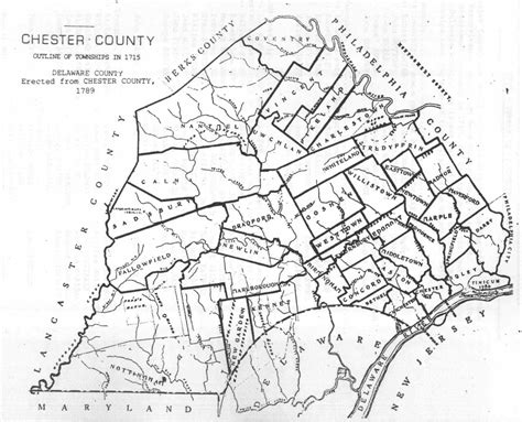 Map Of Chester County Pa | Color 2018