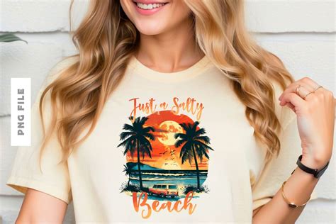 Just A Salty Beach T Shirt Design Png Graphic By Universtock Creative