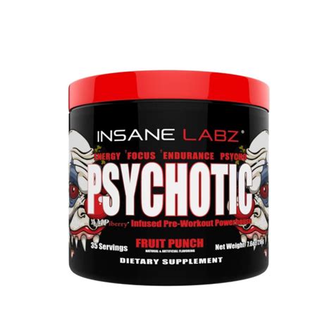 Insane Labz Psychotic 35 Servings Fruit Punch Flavor Lazada Ph