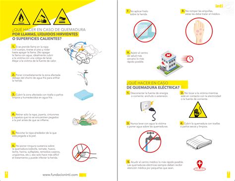 ¿qué Hacer En Caso De Quemaduras Fundacion Inti