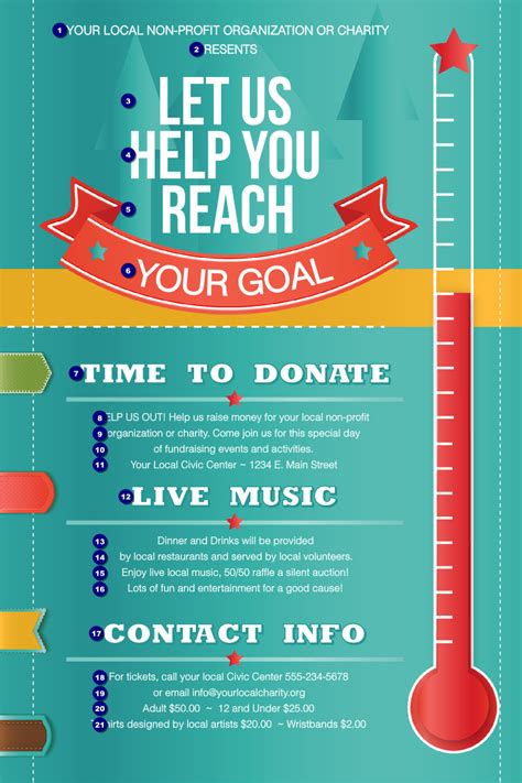 Fundraising Thermometer Poster