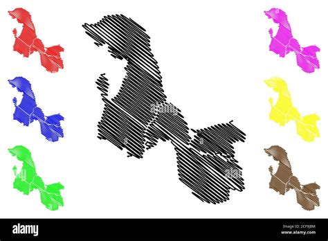 Thane City Republic Of India Maharashtra State Map Vector