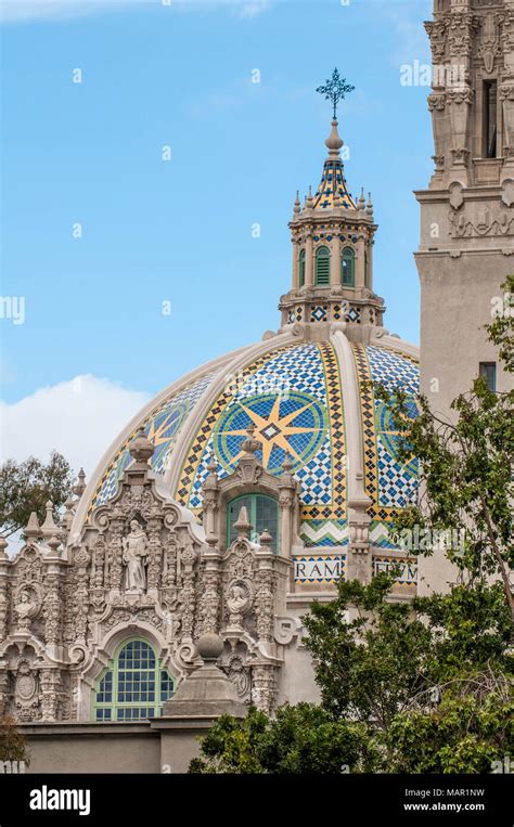 Dome Of St Francis Chapel And Bell Tower Over The Museum Of Man